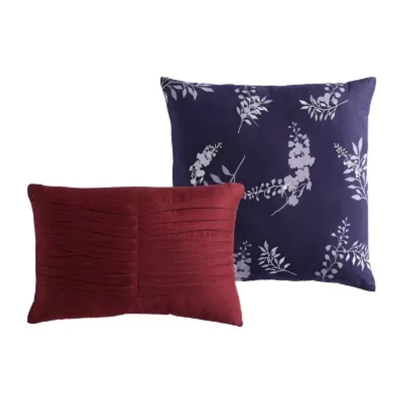 Bebejan Deep Purple Garden 5-pc. Midweight Reversible Comforter Set