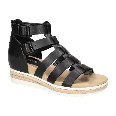 Easy Street Womens Simone Wedge Sandals