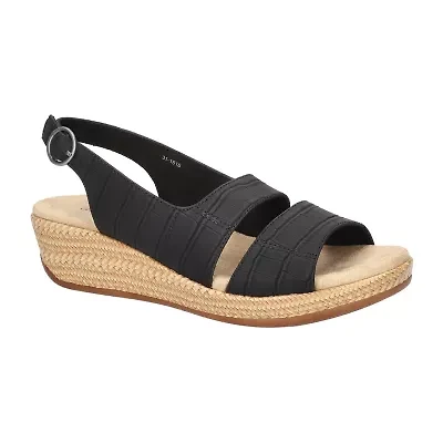 Easy Street Womens Gannett Wedge Sandals