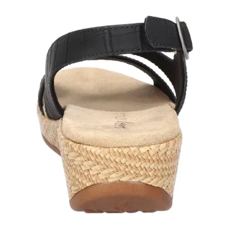 Easy Street Womens Gannett Wedge Sandals