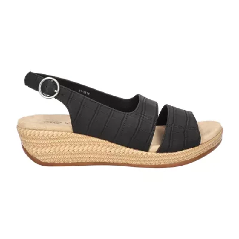 Easy Street Womens Gannett Wedge Sandals