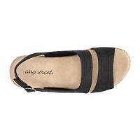 Easy Street Womens Gannett Wedge Sandals