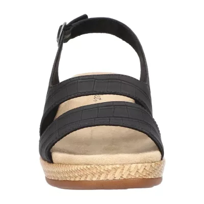 Easy Street Womens Gannett Wedge Sandals