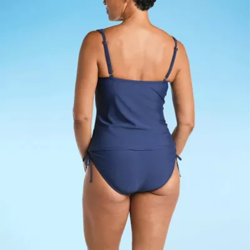 Liz Claiborne Womens Tankini Swimsuit Top