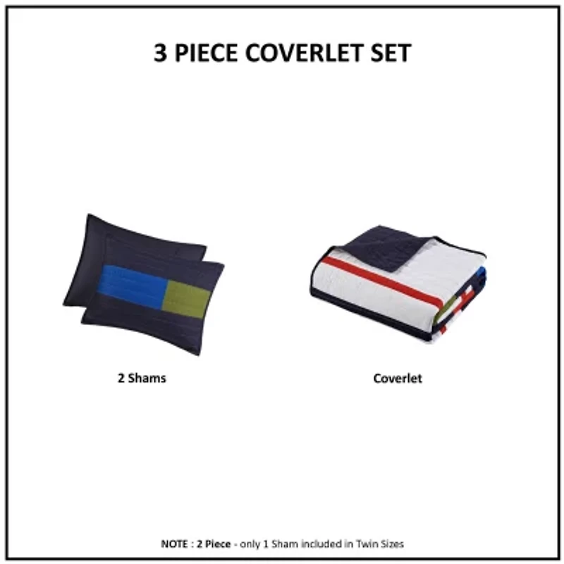 Intelligent Design Emmett Stripe Quilt Set