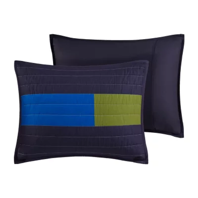 Intelligent Design Emmett Stripe Quilt Set