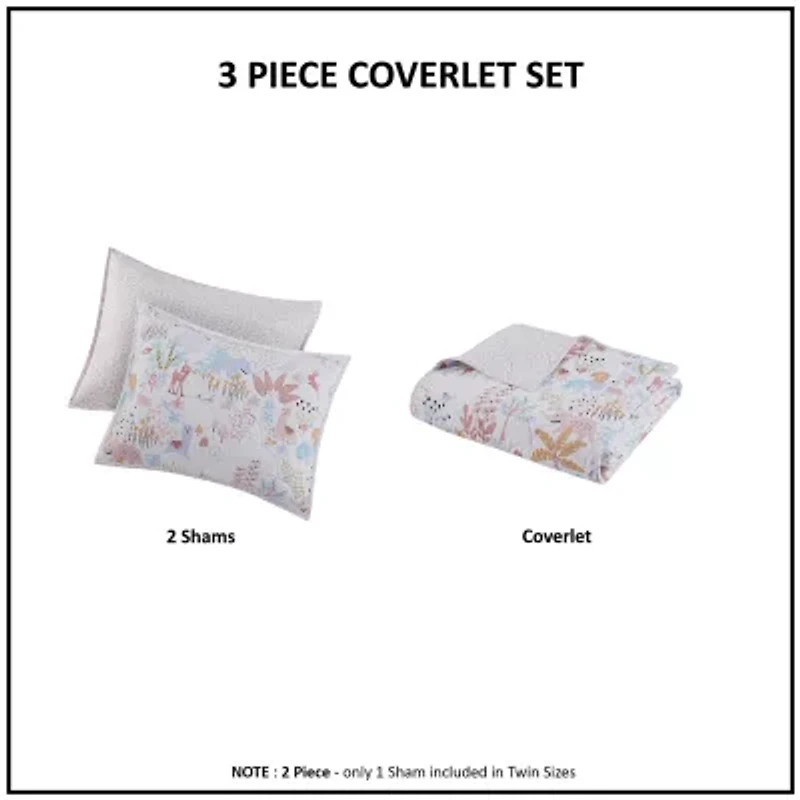Intelligent Design Kinsley Cotton Reversible Quilt Set
