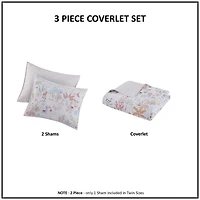 Intelligent Design Kinsley Cotton Reversible Quilt Set