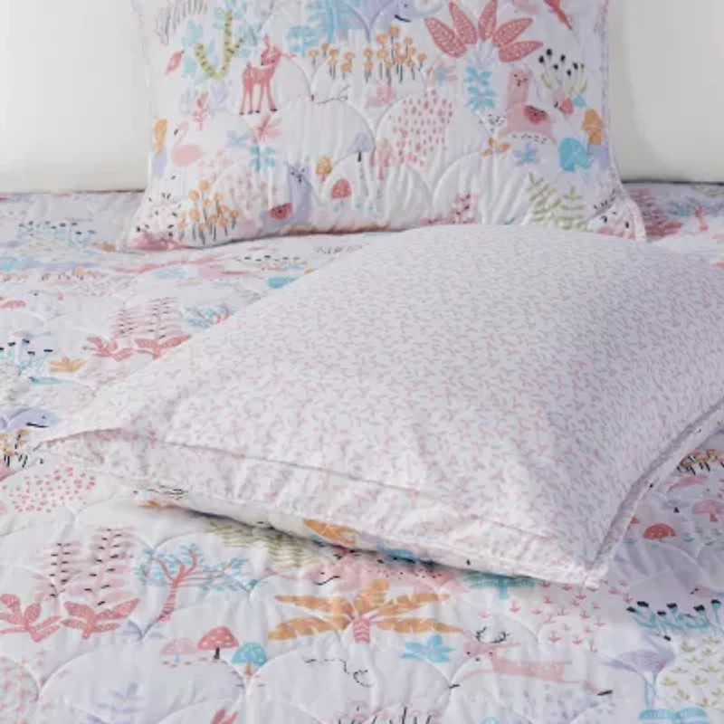 Intelligent Design Kinsley Cotton Reversible Quilt Set