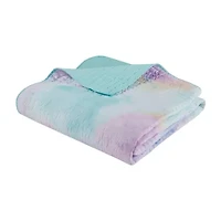 Intelligent Design Karissa Tie Dye Hypoallergenic Quilt Set with decorative pillow