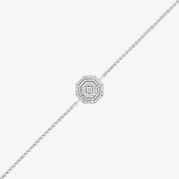 Limited Quantities! Womens 1/4 CT. T.W. Natural White Diamond 10K White Gold Bolo Bracelet