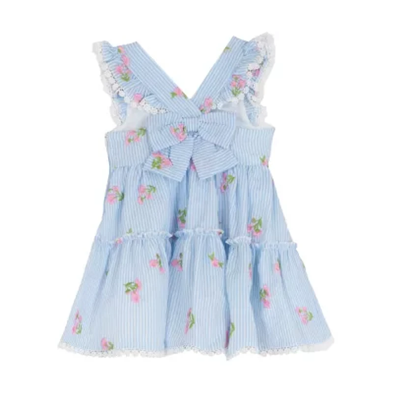 Rare Editions Toddler Girls Short Sleeve Flutter A-Line Dress