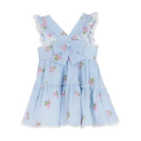 Rare Editions Toddler Girls Short Sleeve Flutter A-Line Dress