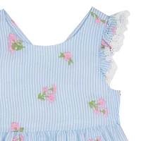 Rare Editions Toddler Girls Short Sleeve Flutter A-Line Dress