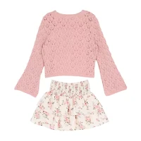 Rare Editions Big Kid Girls 3-pc. Skirt Set