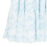 Rare Editions Big Kid Girls Short Sleeve Flutter Floral Maxi Dress