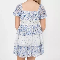 Rare Editions Big Kid Girls Short Sleeve A-Line Dress