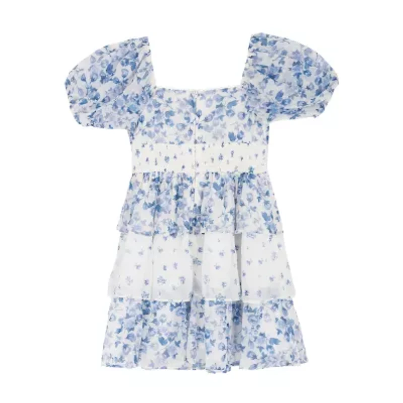 Rare Editions Big Kid Girls Short Sleeve A-Line Dress