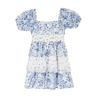 Rare Editions Big Kid Girls Short Sleeve A-Line Dress