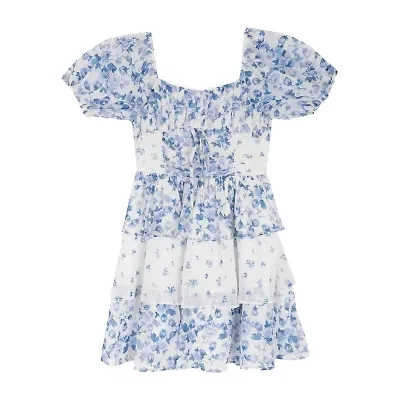 Rare Editions Big Kid Girls Short Sleeve A-Line Dress