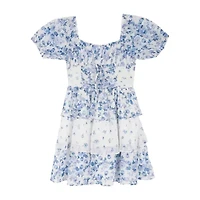 Rare Editions Big Kid Girls Short Sleeve A-Line Dress