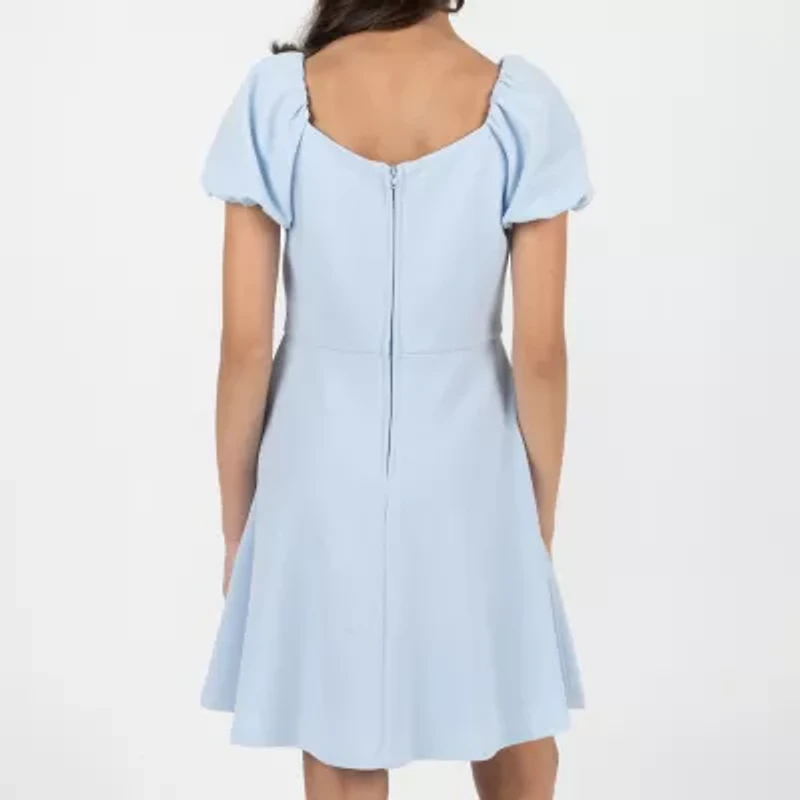 Rare Editions Big Kid Girls Short Sleeve Skater Dress