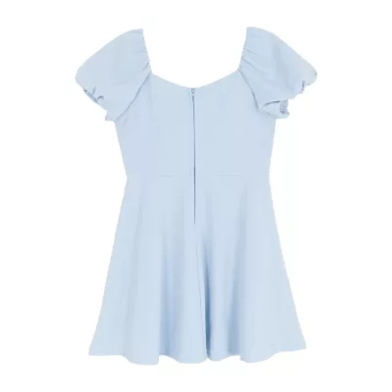 Rare Editions Big Kid Girls Short Sleeve Skater Dress