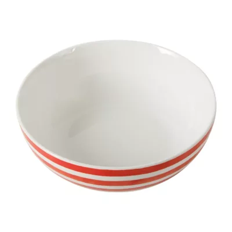 Martha Stewart Salt and Shore Americana 10 inch Ceramic Serve Bowl