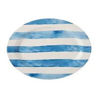 Martha Stewart Salt and Shore Americana 16 inch Ceramic Oval Platter