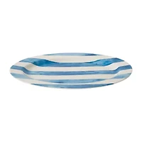 Martha Stewart Salt and Shore Americana 16 inch Ceramic Oval Platter