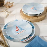 Martha Stewart Salt and Shore Americana 4-pc. Ceramic Salad Plate