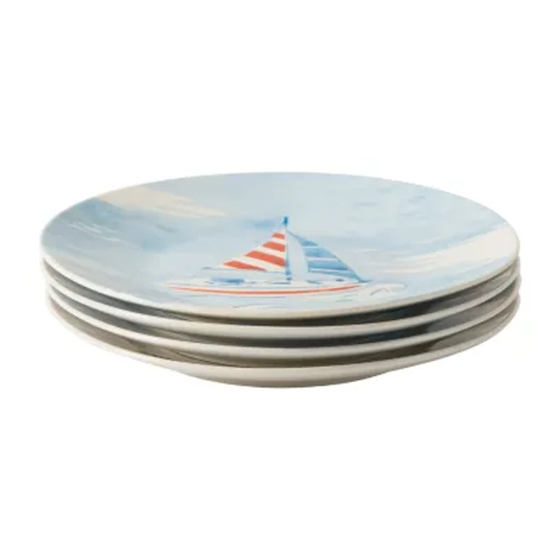 Martha Stewart Salt and Shore Americana 4-pc. Ceramic Salad Plate