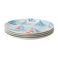 Martha Stewart Salt and Shore Americana 4-pc. Ceramic Dinner Plate