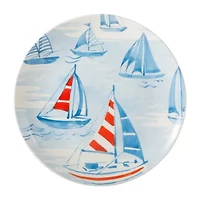 Martha Stewart Salt and Shore Americana 4-pc. Ceramic Dinner Plate