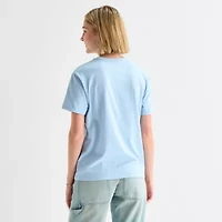 New World Kewpie Boyfriend Tee Womens Juniors Crew Neck Short Sleeve Regular Fit Graphic T-Shirt