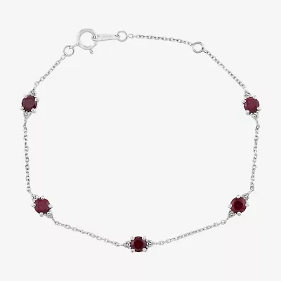 Limited Quantities! Womens 10K White Gold 7.25 Inch Solid Cable Chain Bracelet