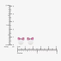 Limited Quantities! Pink Cultured Freshwater Pearl Sterling Silver 10.5mm Bow Stud Earrings