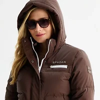 Spyder Womens Hooded Midweight Puffer Jacket