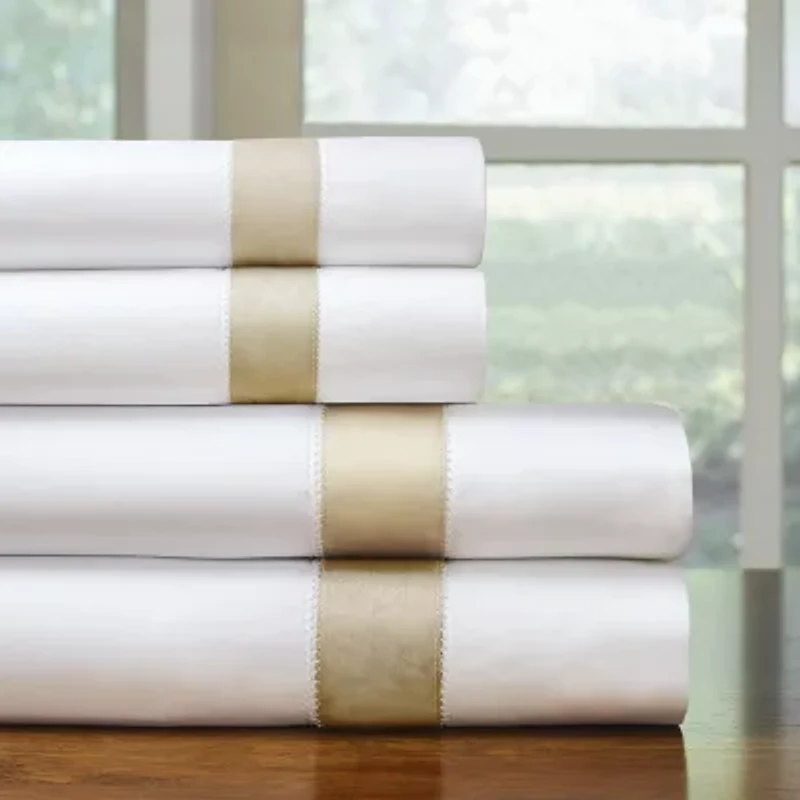 Pointehaven 525 Thread Count Embroidered Cotton Sheet Set
