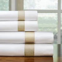 Pointehaven 525 Thread Count Embroidered Cotton Sheet Set