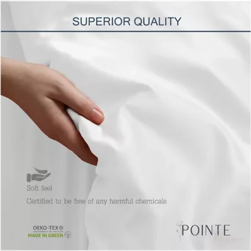 Pointehaven Long Staple Cotton Deep Pocket Oversized 500tc Sheet Set