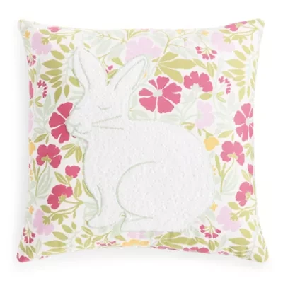 Layerings Bunny Square Throw Pillow