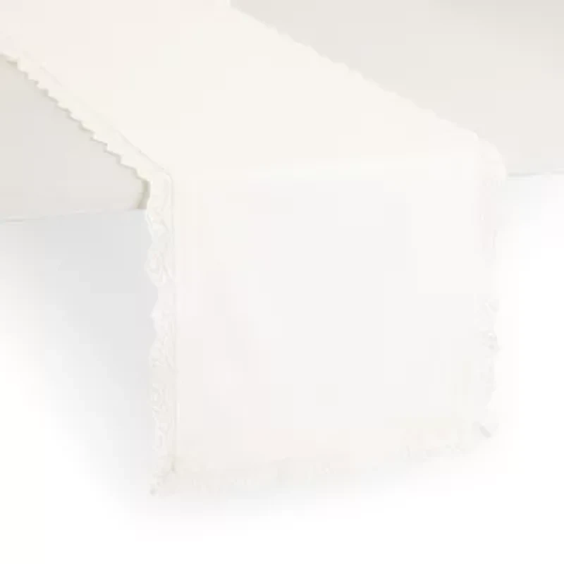 Layerings Lace Edge Table Runner