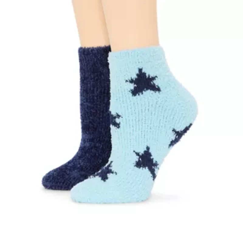 Mixit Cozy Womens 2 Pair Low Cut Socks