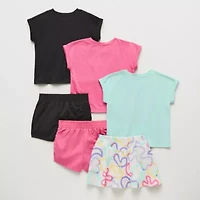 Okie Dokie Active Toddler & Little Girls 6-pc. Short Set