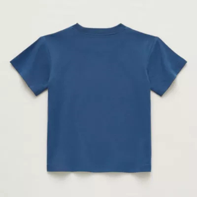 Okie Dokie Toddler & Little Girls Round Neck Short Sleeve Relaxed Fit Graphic T-Shirt