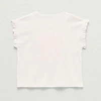 Okie Dokie Toddler & Little Girls Crew Neck Sleeveless Regular Fit Graphic T-Shirt
