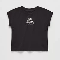 Okie Dokie Active Toddler Girls Round Neck Short Sleeve Adaptive Regular Fit Graphic T-Shirt