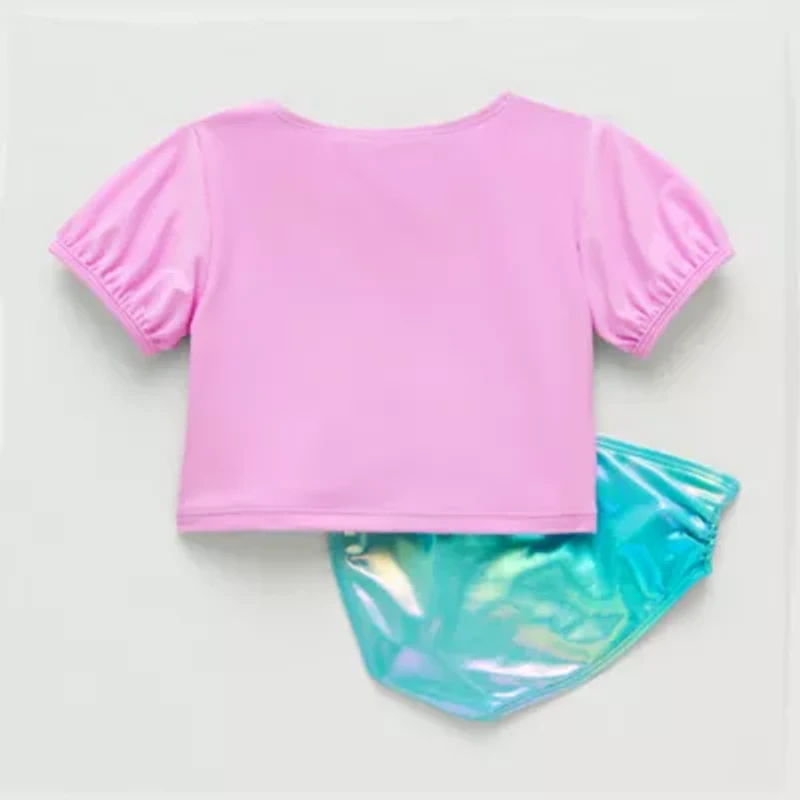 Okie Dokie Toddler & Little Girls 2-pc. Rash Guard Set