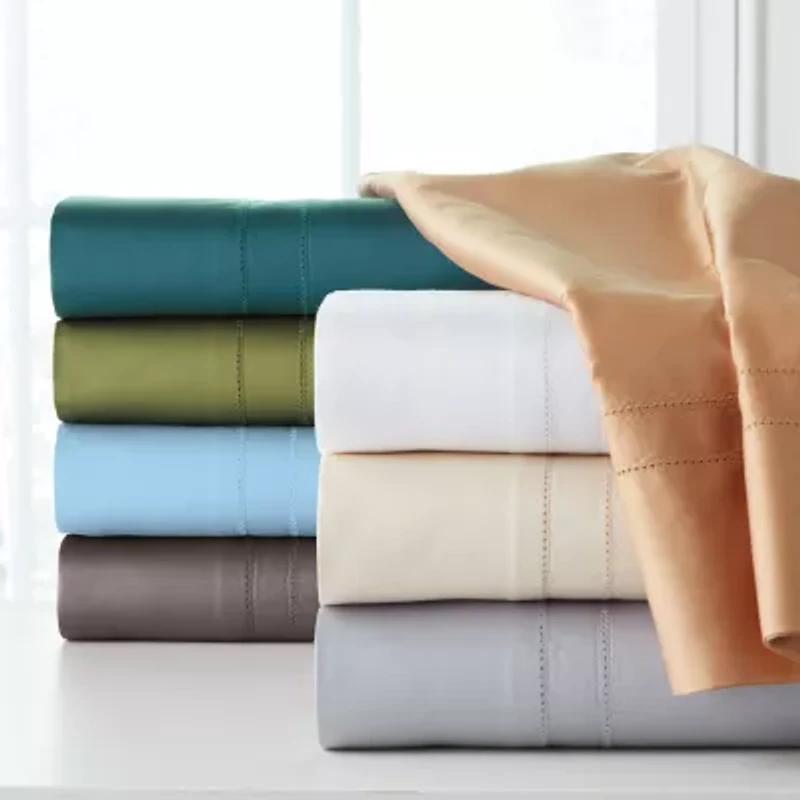 Pointehaven Long Staple Cotton Double Hem Stitch Deep Pocket Oversized 625 Sheet Set